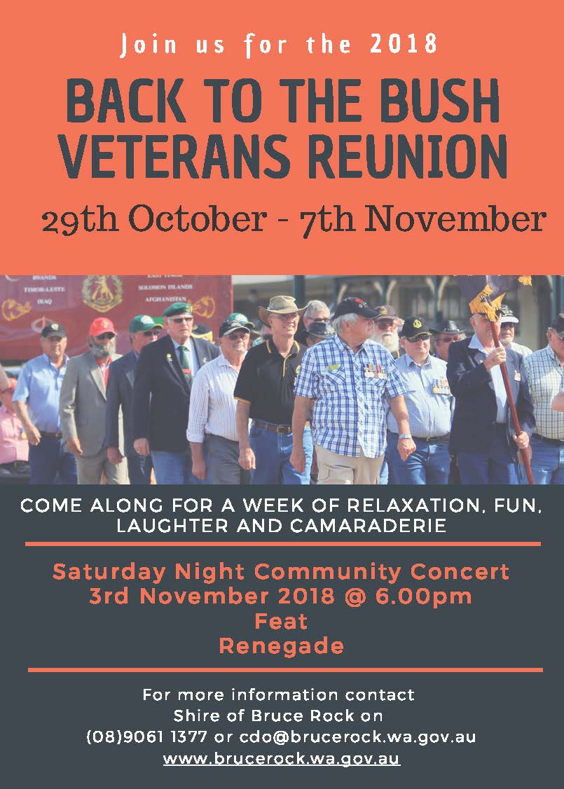 Back to the Bush Veterans Reunion