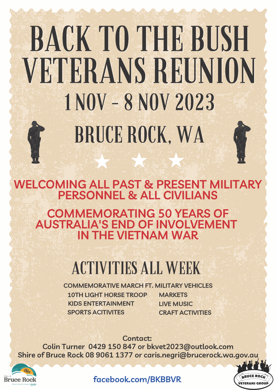 Back to the Bush Veterans Reunion 2023